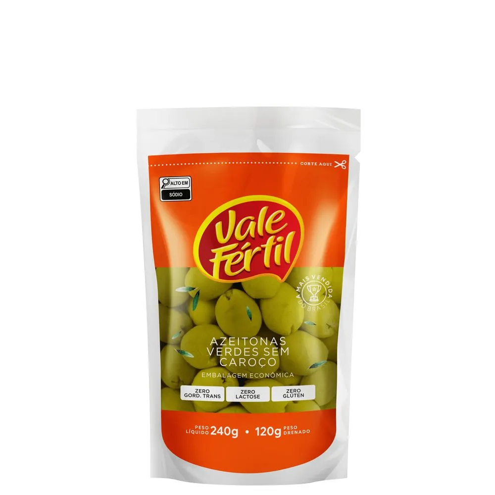 Azeitona Vale Fértil S/Caroço 240g